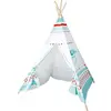 Image de Small Foot wooden and cotton teepee play tent, play and retreat, easy to assemble and disassemble, from 2 years, 11216, multi-coloured