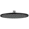 Image de KLUDI A-QA 6432587-00 Pommeau de douche rond à tête plate, Accessoire Douche, Noir/chromé 25 cm
