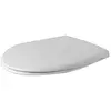 Image de Duravit Abattant WC Duraplus Compact avec couvercle et fixation en acier inoxydable, 1 pièce, blanc, 66810000