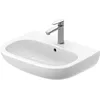 Image de Duravit Waschtisch D-CODE m ÜL HLB 1 Hahnloch 600x460mm weiß 1 pièces