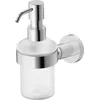 Image de Duravit Distributeur de savon liquide à code D rechargeable, fixation murale, 390 ml, chromé