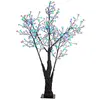 Image de Luminea Plantes LED : cerisier décoratif LED, 336 fleurs colorées éclairées, 180 cm, IP44 (arbre lumineux extérieur, arbre lumineux extérieur, multicolore)