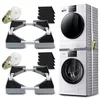 Image de Sichler Haushaltsgeräte Kit de connexion : lot de 2 cadres de connexion empilables universels, machine à laver et sèche-linge (kit d'empilage universel, accessoires de machine à laver)