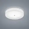 Image de Helestra Luminaire Intérieur Plafonnier Bora Nickel mat, abat-jour en chintz Blanc 30 W - 2800 K - 3300 lumens