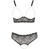 Image de Cottelli Collection Soutien-Gorge Perlenset avec Perles Chaînes Set, Noir, Taille L Noir Large