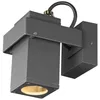 Image de SLV THEO BRACKET CW Lampe murale et plafond pour murs, chemins, entrées, spot LED extérieur, lampe de jardin, spot de plafond / GU10 IP65 7,0 W anthracite