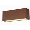 Image de SLV Panneau mural 1005157 / éclairage mural, route, entrées, lampe de jardin / IP44 3000/4000K 24 W 2700/4150 lm rouille 105 degrés