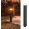 Image de SLV Grafit 90 Lampadaire d'extérieur pour chemins, murs, entrées, lampe de jardin LED, E27, IP44, 11 W, anthracite