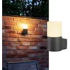 Image de SLV Applique murale GRAFIT/éclairage pour murs, chemins, entrées, spot LED extérieur, lampe de jardin / E27 IP44 11 W anthracite