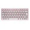 Image de CHERRY KW 7100 MINI BT, Clavier compact multi-appareils avec trois canaux Bluetooth, Disposition française (AZERTY) Design plat, étui de transport inclus, Cherry Blossom