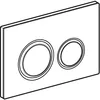 Image de Geberit Plaque d'actionneur Sigma21 pour double chasse d'eau - Couleur : noir chromé - Blanc