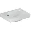 Image de Geberit Icon Light fontein 38x28x14cm 1 évier 1 trou de robinet Gauche sans trou de trop-plein Céramique Blanc brillant