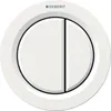 Image de Geberit Commande à distance type 01 pneumatique pour 2 quantités SP Poignée de meuble Blanc alpin