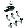 Image de Geberit bonde de receveur de douche avec 6 gouttières, 154.013.00.1 pour plan de douche Setaplano, joint hauteur d'eau 50 mm