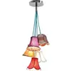 Image de Kare Design Suspension Saloon Flowers 5, multicolore, soie, suspension luminaire, lampe salon, chambre,110x45x45cm (Ampoule Non Incluse)