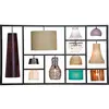 Image de Kare Parecchi Black 140 Suspension design avec abat-jour en tissu moderne (noir, blanc, gris, marron) - Pour table à manger - Lampe de salon design (H x l x P) 160 x 152 x 50 cm