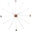 Image de Kare Horloge murale design Like Umbrella - Sans bruit de tic-tac - Piles AA - Mouvement à quartz - Grande horloge moderne et minimaliste - Pour salon - En acier - 100 x 100 x 6 cm (H x l x P)