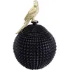 Image de Kare Boîte décorative design Parrot - Magnifique boîte de rangement XXL - Pot noir avec oiseau doré - Boîte décorative moderne avec couvercle - 40 x 26 x 26 cm