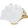 Image de Kare Gingko Elegance Vase décoratif en grès Blanc/doré 32 x 45 x 15 cm (H x l x P)