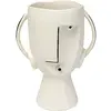Image de Kare Vase Face Pot 30 cm, grès, gris 51689 23 x 16 x 30