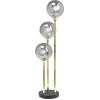 Image de Kare Al Capone Tre Lampe de table design avec barre en acier et pied en marbre Doré 83 x 18 x 18 cm (H x l x P)