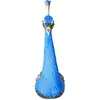 Image de Kare Objet mural design Peacock - Bleu - 68 x 16 x 22 cm - Objet décoratif - Décoration murale - Accessoire d'intérieur - Motif paon - Pour salon