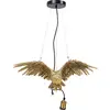 Image de PLAYMOBIL Kare Suspension design en forme de chouette - Doré - Hauteur réglable - Ampoule non incluse - 60 x 57 x 14 cm (H x l x P)