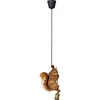 Image de Kare 52296 Animal Squirrel Suspension design réglable en hauteur avec câble de 100 cm et 20 cm Marron 38 x 20 x 14 cm