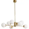 Image de Kare Suspension design Heavenly Gold 98 cm - Lampe boule en verre - Hauteur réglable - (H x l x P) : 150 x 98 x 98 cm