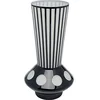 Image de Kare Vase design Brillar - Vase de table - Noir/blanc - Hauteur : 40 cm