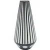 Image de Kare Vase design Brillar Cylinder, vase à fleurs, vase de table, noir/blanc, hauteur 44 cm