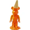 Image de Kare Gelato Bear Figurine décorative en polyrésine Orange 40 x 16 x 15 cm