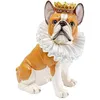 Image de Kare Figurine décorative design King Dog, marron, en polyrésine, unique, résistante aux éclaboussures, faite à la main, 29 x 25 x 16 cm (H x l x P)