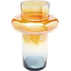Image de Kare Vase design Phenom Ring Multi, orange/bleu, vase décoratif pour fleurs, vase de table, 30 cm