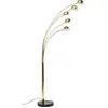 Image de Kare Lampadaire design Five Fingers Brass - Pour salon - Doré - 215 x 85 x 108 cm