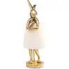 Image de Kare Lampe de table en forme d’animal, Lapin doré, 23 cm