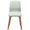 Image de Kare Design - Chaise Design en Tissu écru et en Bois Clair Lara