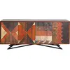 Image de Kare Tomahawk Buffet design avec portes pour le salon, motifs et différentes couleurs, large commode en bois, buffet, (H x l x P) 75 x 177 x 45 cm