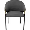 Image de Chaise avec accoudoirs Boulevard grise Kare Design