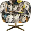 Image de Kare Design Fauteuil pivotant Pivoines Jaunes