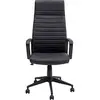 Image de Kare Design Labora Chaise de bureau pivotante design moderne avec accoudoirs et ressort à gaz - Réglable en hauteur - Avec dossier haut - Chaise de jeu - Noir (H x l x P) - 128 x 58 x 56 cm