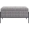 Image de Banc-coffre Iceland blanc et noir 80x40cm Kare Design
