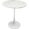 Image de Kare Schickeria Table de salle à manger, en marbre, blanc, matériau dérivé du bois, 74 x 80 x 80 cm