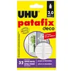 Image de UHU Patafix Déco - pastilles adhésives prédécoupées, pâte à fixer, super-Fortes (Jusqu'à 2 kg), repositionnables, blanche, 32 pastilles