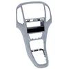 Image de Carmedio Façade d'autoradio 1-DIN avec compartiment de rangement pour Opel Astra J Argent platine