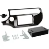 Image de Acv Adaptateur de façade 2-DIN avec Vide Poche Kia Rio 03/2015 > Noir Piano