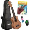 Image de Cascha HH 2027 Premium Mahogany sopraan ukelele set (4-talig)