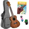 Image de Cascha HH 2036 Premium Mahogany concert ukelele set (4-talig)