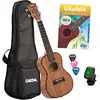 Image de Cascha HH 2049 Premium Mahogany tenor ukelele set (4-talig)