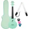 Image de Cascha HH 2287 carbon fiber concert ukelele set mintgroen